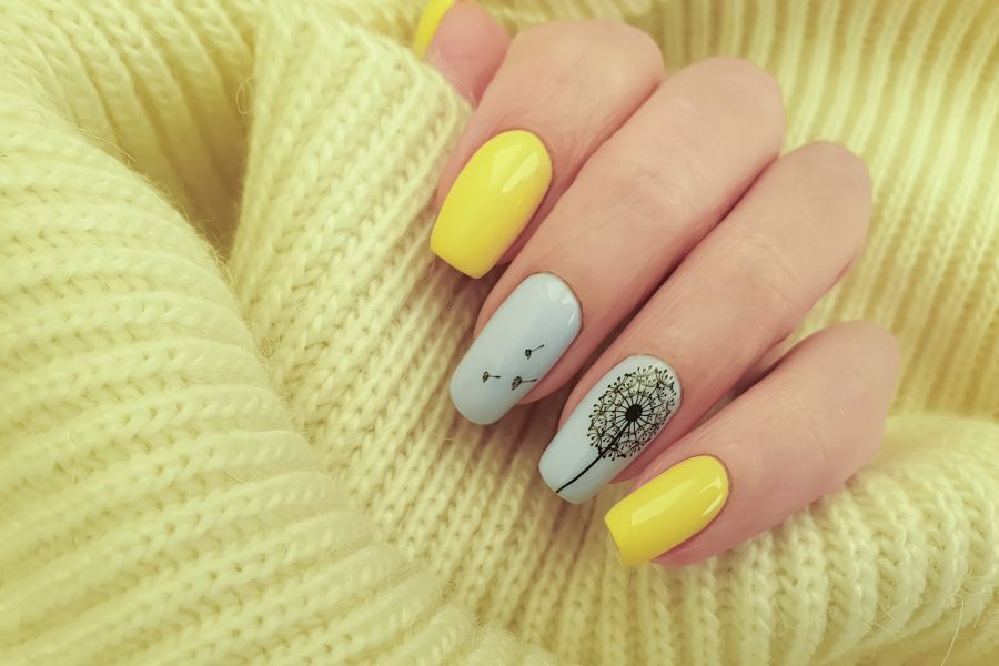 pomalowane-paznkocie Kolorowy manicure